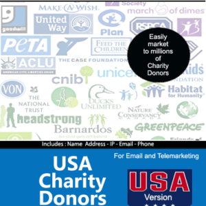 USA Charity donors leads