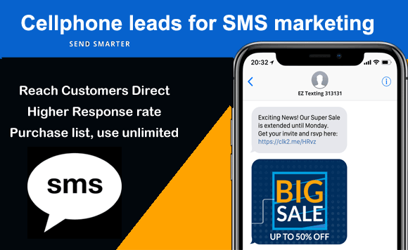 cell phone leads for sms marketing