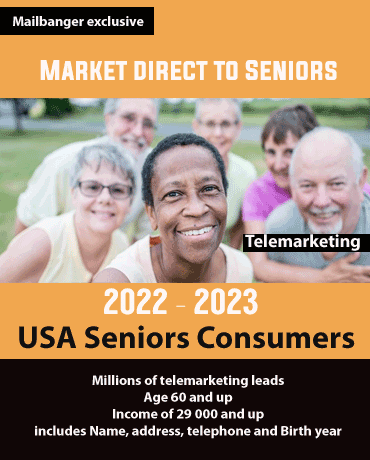 2022 USA senior citizens database  million - Mailbanger