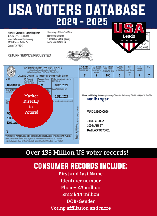 USA Voter database